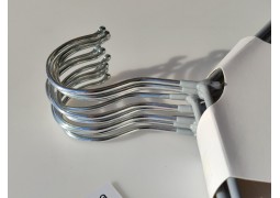 Вішалки-плечики силіконові 400х3,5мм. (сірий колір)